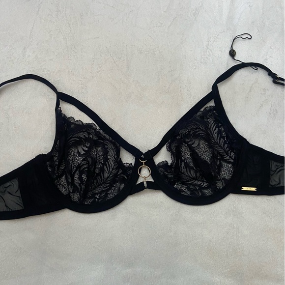 New! Bluebella fawn caged Black Lace Underwire Bra 1802 - Picture 10 of 14